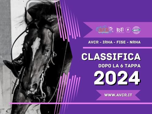 Classifica dopo la 6 tappa AVCR-IRHA-FISE-NRHA 2024